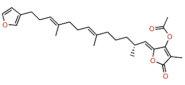 (7E,12E,18R,20Z)-Variabilin acetate